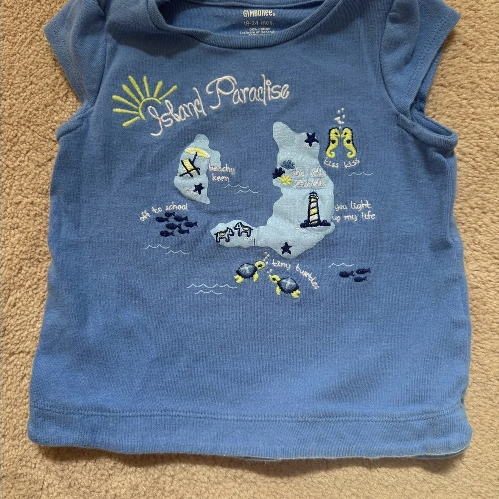 Gymboree/Old Navy Blue and White Kids Matching Set